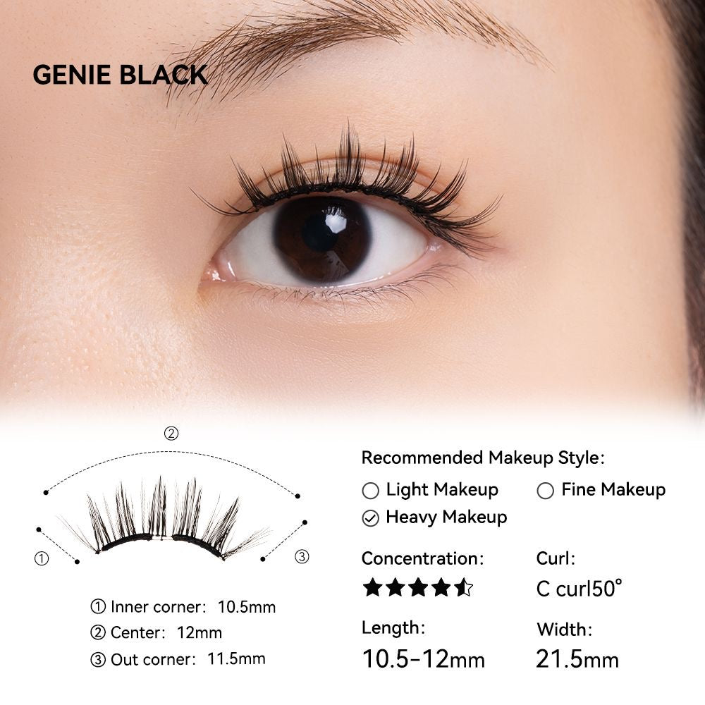 Genie Black (geeignet für Wimpernkranz mit einer Breite von bis zu 26 mm)