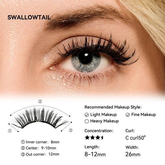 Swallowtail black (Suitable for lash lines from 26-40 mm wide)