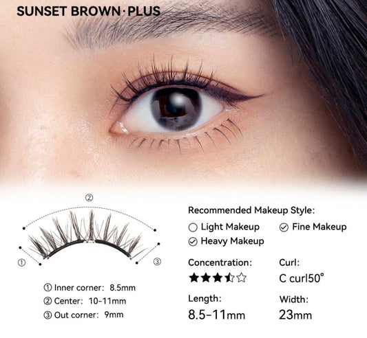 Sunset Brown Plus (suitable for lash lines up to 33 mm wide)